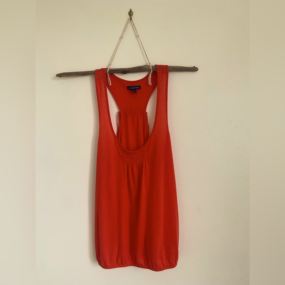 AMERICAN EAGLE TANK SZ M RED/ORANGE